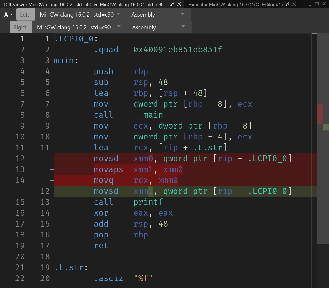 asm diff