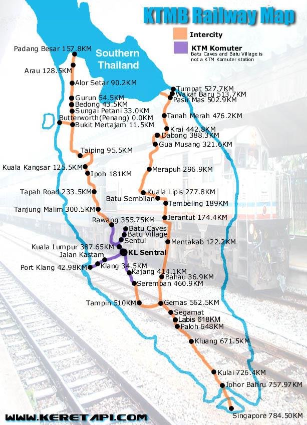 KTMB network map